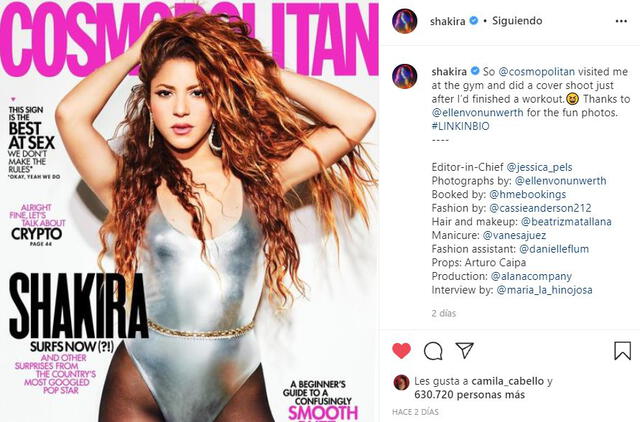 Shakira arremete contra la música sexista. Foto: captura/Instagram.