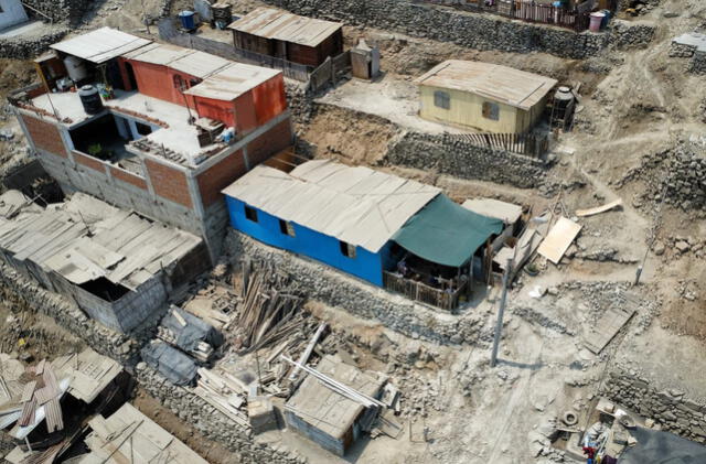 Viviendas con edificaciones precarias son vulnerables. Foto: Antonio Melgarejo/ La República