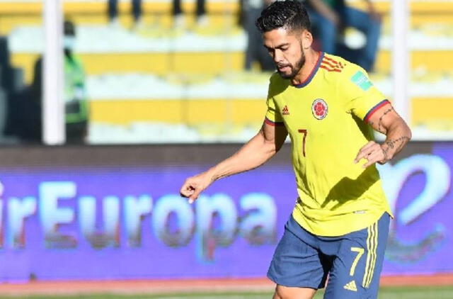 Andrés Andrade debutó en la selección colombiana en las eliminatorias rumbo a Qatar 2022. Foto: Instagram