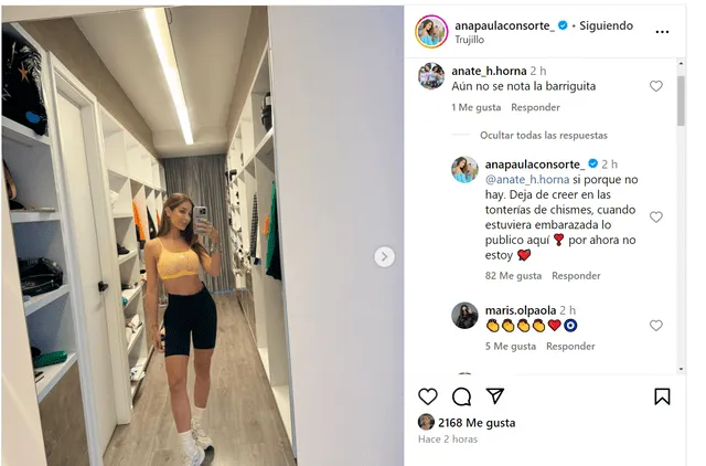 Ana Paula Consorte tiene dos bebés con Paolo Guerrero. Foto: Instagram/Ana Paula Consorte   