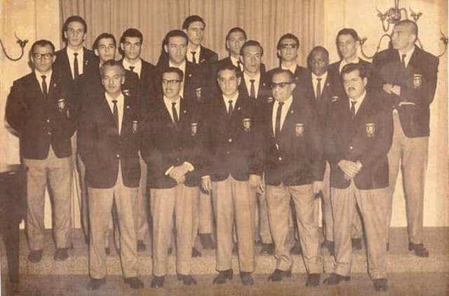 Delegación peruana en Tokio 1964. Foto: cortesía Tomás Sangio.   