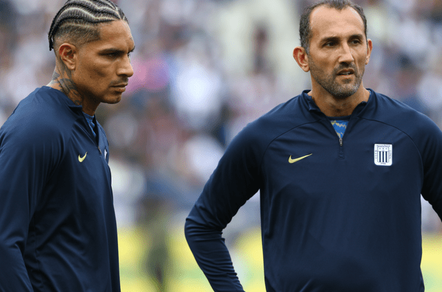  Paolo Guerrero y Hernán Barcos, hasta ahora, no coinciden en la cancha conn camiseta de Alianza Lima. Foto: Luis Jiménez/GLR   