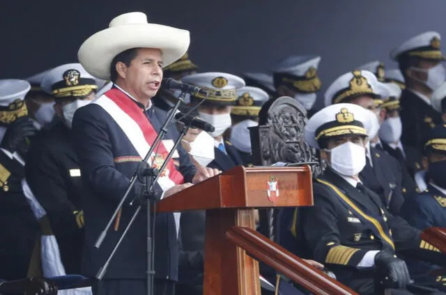 El presidente del Perú, Pedro Castillo