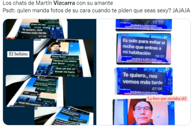 Memes tras ampay de Martín Vizcarra y Zulli Pinchi. Foto: Twitter