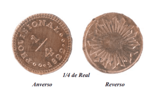 Moneda ¼ de real Perú