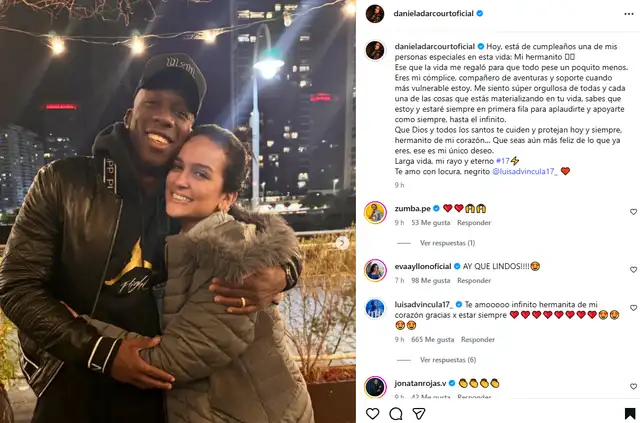 Daniela Darcourt y Luis Advíncula. Foto: Instagram Daniela Darcourt y Luis Advíncula. Foto: Instagram