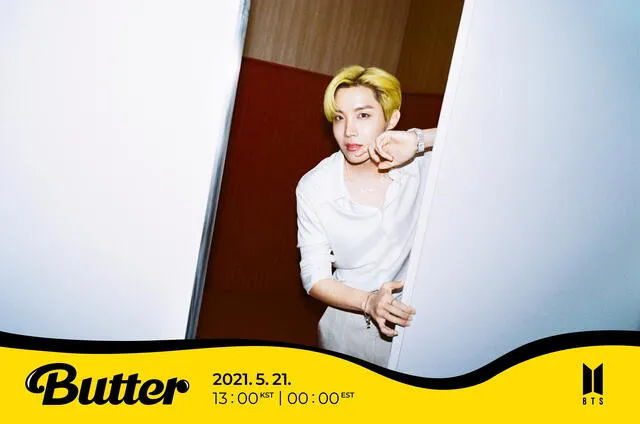 J-Hope de BTS en la foto promocional de "Butter". Foto: Big Hit