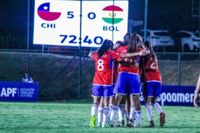 Chile jugará ante Paraguay por la fecha cinco por el Sudamericano Femenino Sub-17. Foto: La Roja/X   