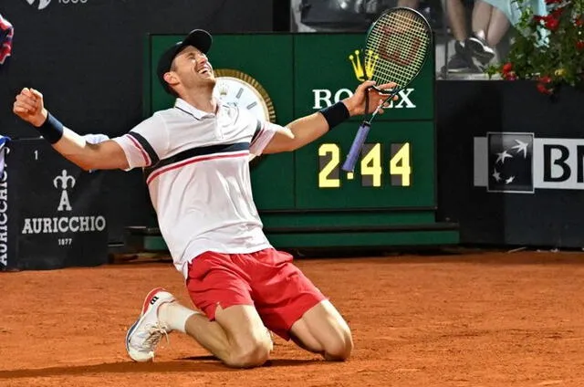 Nicolás Jarry venció a Tommy Paul en las semifinales del ATP 1000 Roma. Foto: AFP   