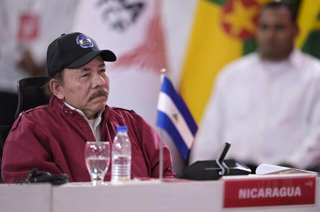 Ortega no desaprovecho la oportunidad para reiterar su apoyo a Rusia en la campaña bélica contra Ucrania. Foto: AFP.   