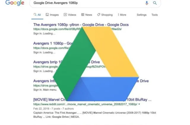  Los enlaces de Google Drive puede que no tengan solo una película, también un peligroso virus. Foto: Diario con vos   