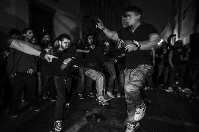  Rock y pogo en Quilca hoy. Foto: John Reyes.    