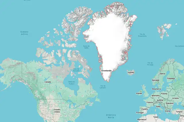  Groenlandia, ubicada en un punto estratégico del Ártico, es clave para la vigilancia de rutas comerciales y la defensa de potencias.   
