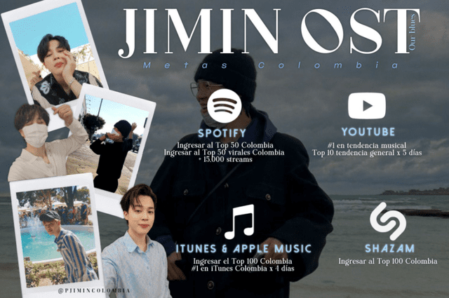 BTS Jimin OST ARMY Metas Colombia
