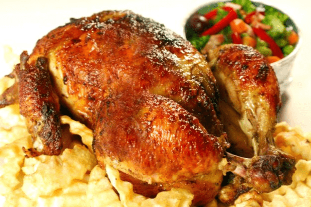 Pollo a la brasa.