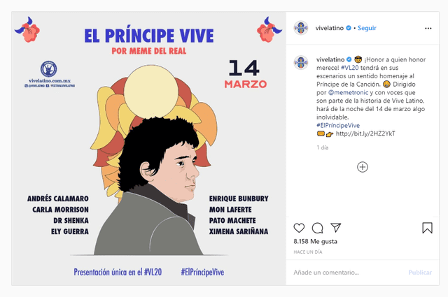 El anuncio oficial del Festival Vive Latino 2020: José José será el gran homenajeado.