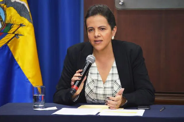 Ministra de Gobierno, María Paula Romo. Foto: El Universo