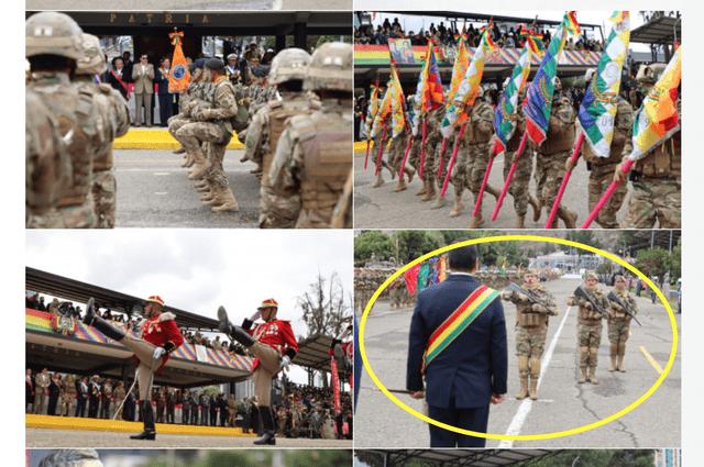 Galería de imágenes del Día del Ejército de Bolivia publicadas el 12 de diciembre de 2022. Foto: captura LR/ABI.