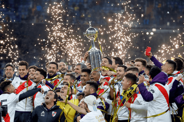 Equipo de River Plate campeón de la Copa Libertadores 2018. Foto: EFE
