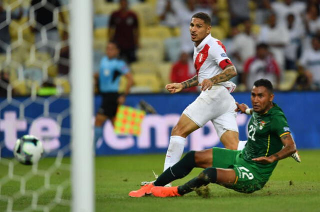 Paolo Guerrero anotó el empate transitorio ante Bolivia en la Copa América 2019. Foto: AFP