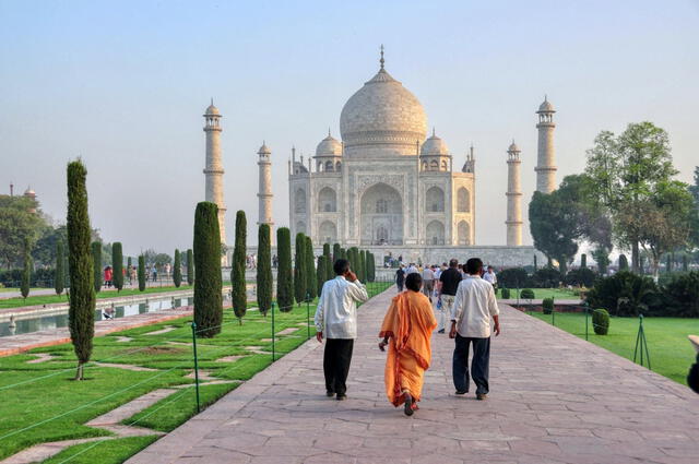 El Taj Mahal es uno de los lugares más famosos de la India. Foto: Pexels   