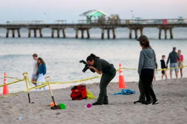 Los hermanos de 8 y 5 años se encontraban jugando cuando se suscitó el terrible accidente. Foto: Sun Sentinel   