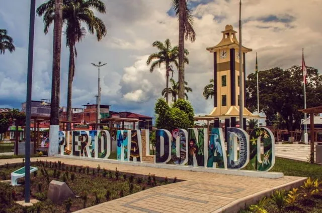  Puerto Maldonado, ciudad peruana, es la capital del distrito de Tambopata, de la provincia homónima y del departamento de Madre de Dios. Foto: Andina   