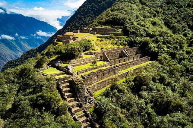 Choquequirao solo ha sido descubierta en un 30% hasta la fecha. Foto: Andina   