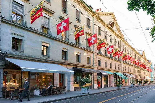 La ciudad de Ginebra alberga la mayor densidad poblacional de millonarios en el mundo. Foto: Shutterstock.  