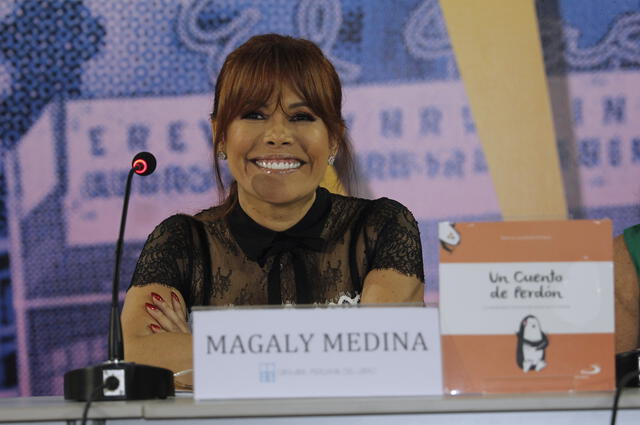  Magaly Medina, reconocida presentadora de televisión de espectáculos. Foto: difusión   