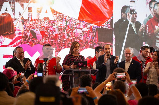 Xóchitl reveló haberse comunicado con Sheinbaum para felicitarla. Foto: AFP.    