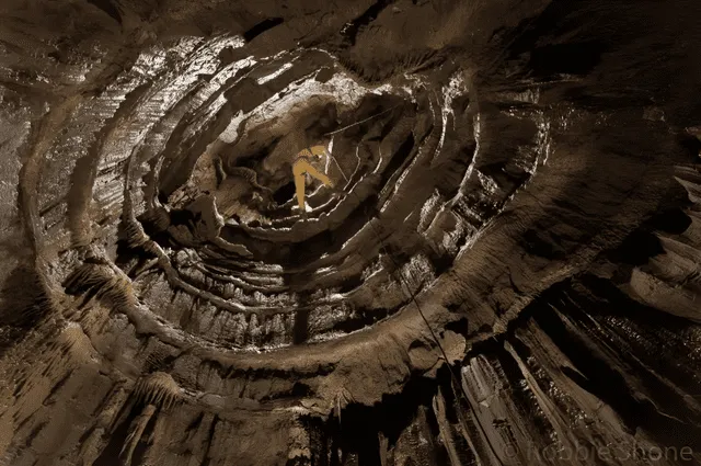 Esta cueva s encuentra ubicada en la antigua república soviética de Georgia. Foto: National Geographic   