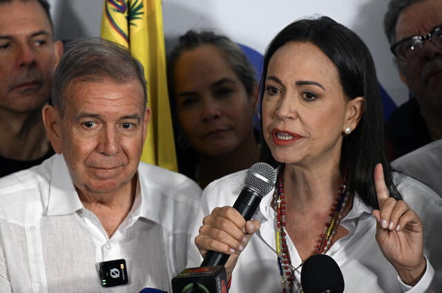 Edmundo Gonzales indicó que "los resultados son inocultables". Foto: AFP.   