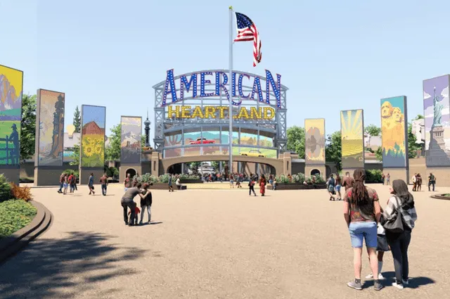 El nuevo parque temático de Estados Unidos, American Heartland, abrirá en 2025. Foto: American Heartland   