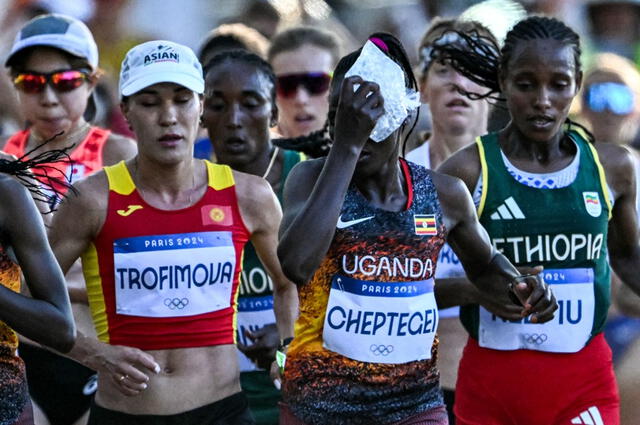 Según las autoridades, Cheptegei y su exnovio habían estado discutiendo por un terreno que la atleta adquirió en el condado de Trans Nzoia. Foto: AFP.   