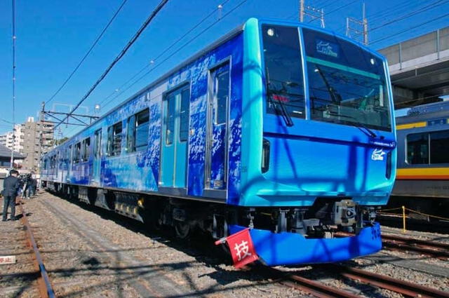 En 2021, el país lanzó su primer tren de hidrógeno, el "Hybari". Foto: Prensa Latina.   