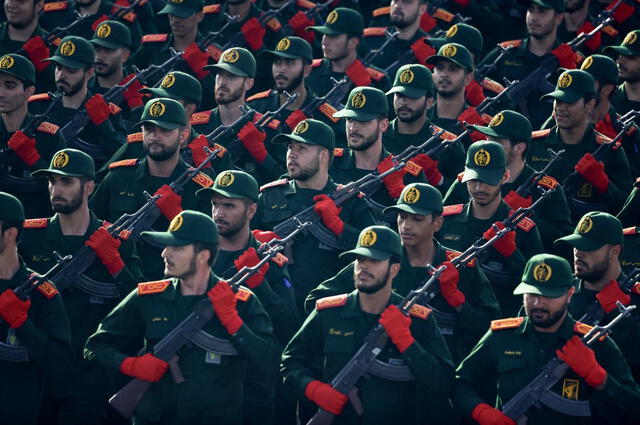 Los Guardianes de la Revolución son una élite militar de Irán, encargada de proteger el sistema político. Foto: AFP   