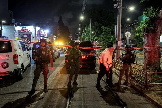 El ataque ocurrió pocos minutos antes de que se activaran las alarmas en todo Israel. Foto: AFP.   