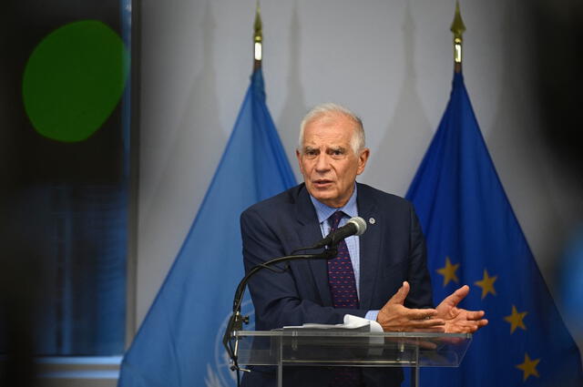 Josep Borrell indicó que la UE se reafirma en no reconocer a Nicolás Maduro como presidente. Foto: AFP.   