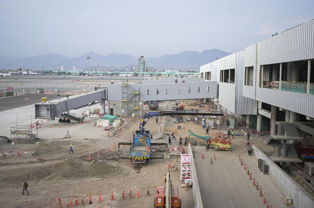 Construcción del Nuevo Aeropuerto Jorge Chávez. Foto: Andina   