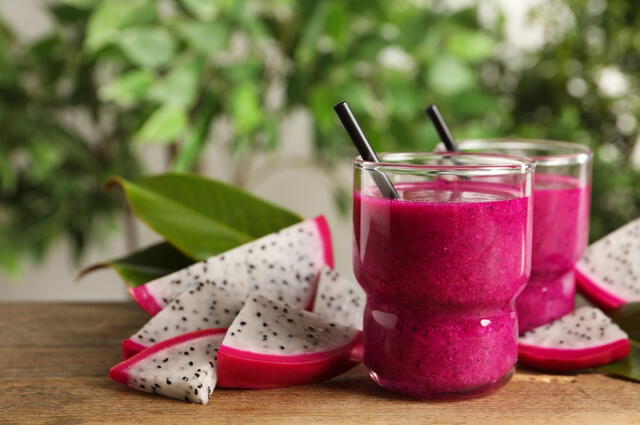 La pitahaya se puede preparar a través de un jugo. Foto: difusión   