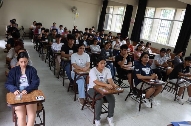 Postulantes a punto de rendir su examen de admisión. Foto: UNALM Postulantes a punto de rendir su examen de admisión. Foto: UNALM