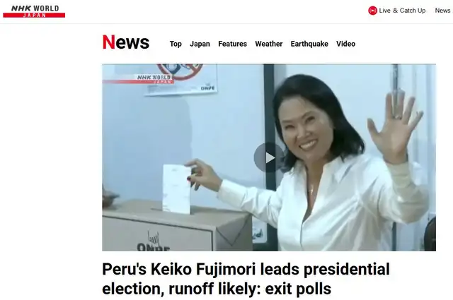 Elecciones en Perú: NHK World Elecciones en Perú: NHK World