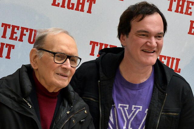 Junto al director Quentin Tarantino.