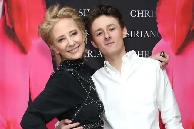 Anne Heche y su hijo Homer Laffoon, 20 años. Foto: Page Six.