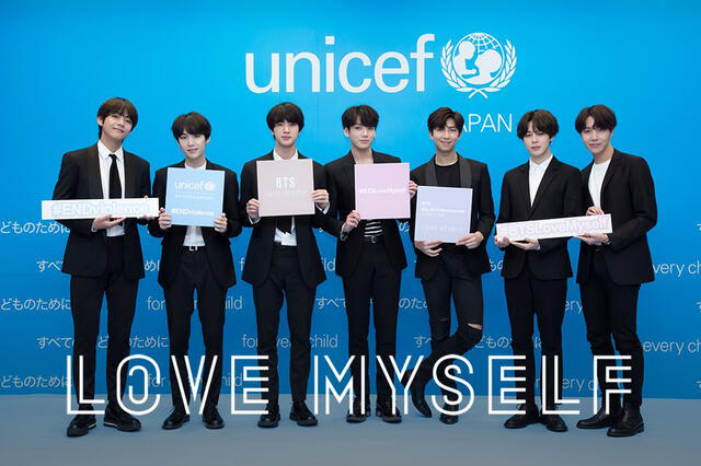 BTS, Love myself, Unicef, ONU