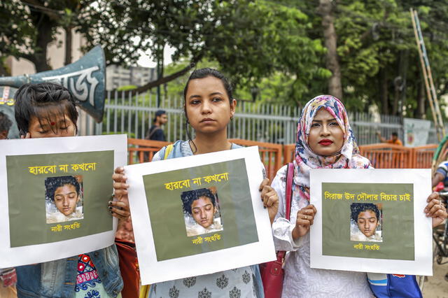 "Este veredicto prueba que ningún asesinato queda impune en Bangladesh", declaró el fiscal Hafez Ahmed. Foto: AFP.