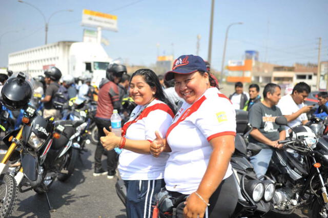 Motociclistas protestaron y exigieron a autoridades que hagan respetar su tránsito [FOTOS]