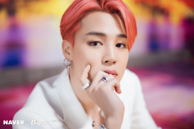 Jimin de BTS en promociones de "Boy with luv". Foto: BIGHIT