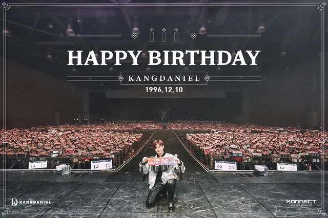 Kang Daniel recibe el amor de sus fans en su cumpleaños.